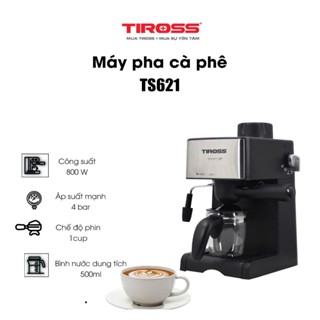 |dogiadung| MÁY PHA CÀ PHÊ TỰ ĐỘNG #TIROSS TS621