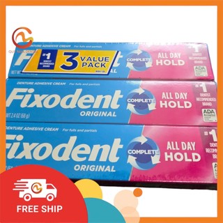 Keo dán hàm giả Fixodent 68g