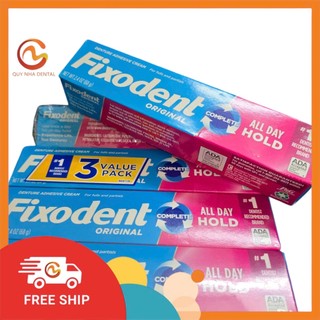 Keo dán hàm giả Fixodent 68g