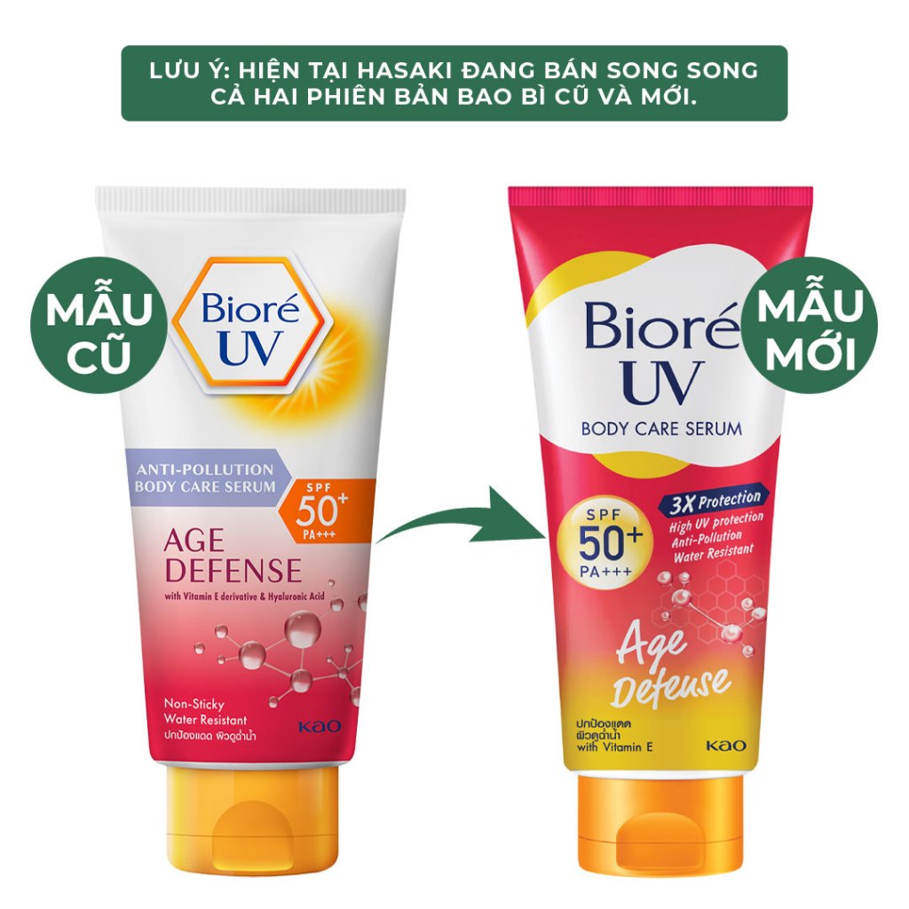 [DAILY] Serum Chống Nắng Dưỡng Thể Kháng Bụi Bioré Dưỡng Ẩm Sâu Sáng Mịn Mát Lạnh SPF 50+/PA+++ Hasaki | BigBuy360 - bigbuy360.vn