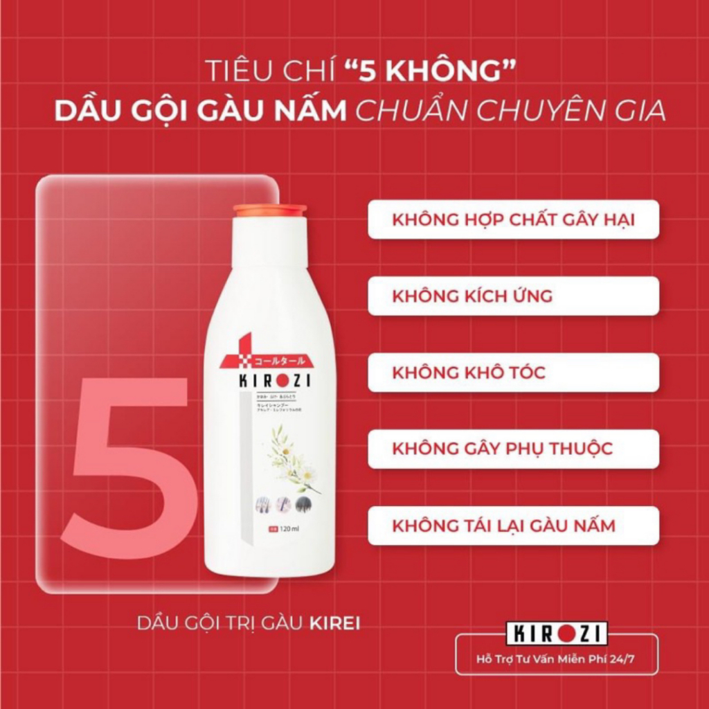 Dầu gội gàu nấm KIROZI Nhật Bản - Dầu KIROZI thành phần tự nhiên giúp cải thiện nấm ngứa, sạch gàu da đầu - QUINN BEAUTY