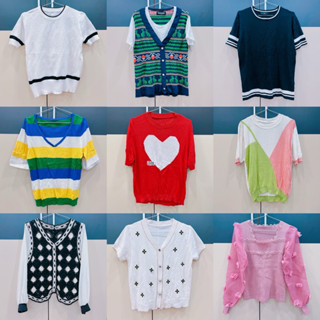 🍒 Topic New & Thanh Lý Áo Len Móc, Áo Mongtoghi Kiểu Crt Cổ Vuông Tay Phồng Trendy Dành Cho Nữ Nhiều Mẫu New 💯 Tag🍒