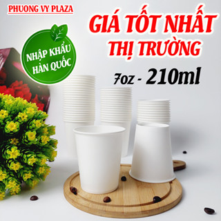 1000 chiếc ly giấy 210ml - 7oz cốc giấy dùng 1 lần NHẬP KHẨU HÀN QUỐC