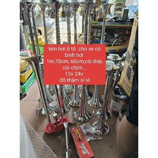 Kèn hơi,còi hơi 1m, 70cm, 60cm, kèn thái, cặp kèn tàu chở xe có bình hơi