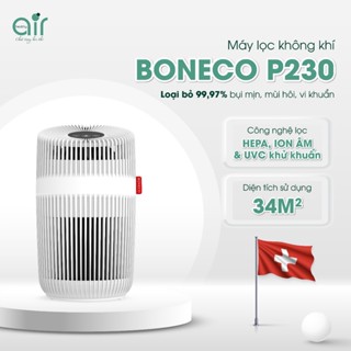 Máy Lọc Không Khí Boneco Thụy Sĩ P230 Sử Dụng Phòng <34m2 Khử Bụi Mịn, Khử Mùi Đến 99,97%, UVC Diệt Khuẩ