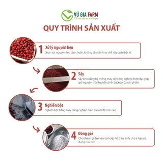 Bột Đậu Đỏ Nguyên Chất Vũ Gia (100g/ hũ)