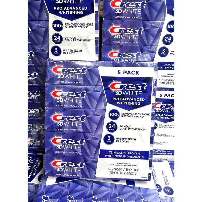 Kem đánh răng Crest 3D White Pro Advanced  Whitening