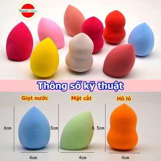 Bông phấn Hồ lô siêu mịn (2 cái)