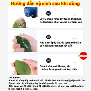 Bông phấn Hồ lô siêu mịn (2 cái)
