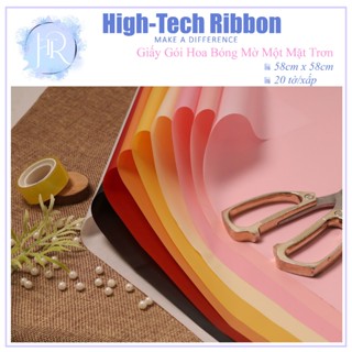 Giấy Gói Hoa Trơn Một Mặt Bóng Mờ Hàn Quốc Đẹp,Giấy Bóng Kính Một Mặt Màu
