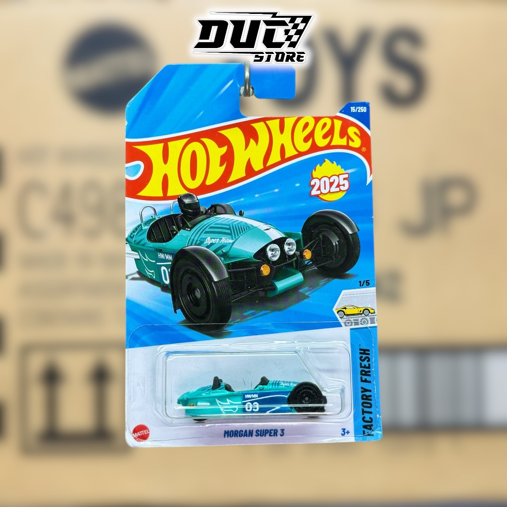 Ducstore Xe mô hình HYW13 Hot Wheels Morgan Super 3 - basic A case 2025
