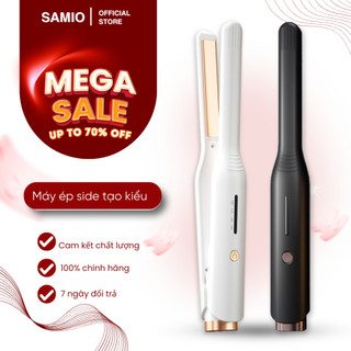  Máy uốn tóc nam máy ép side tạo kiểu tóc cho nam 2in1 duỗi tóc nam đa năng ion âm bảo vệ tóc-Samio 