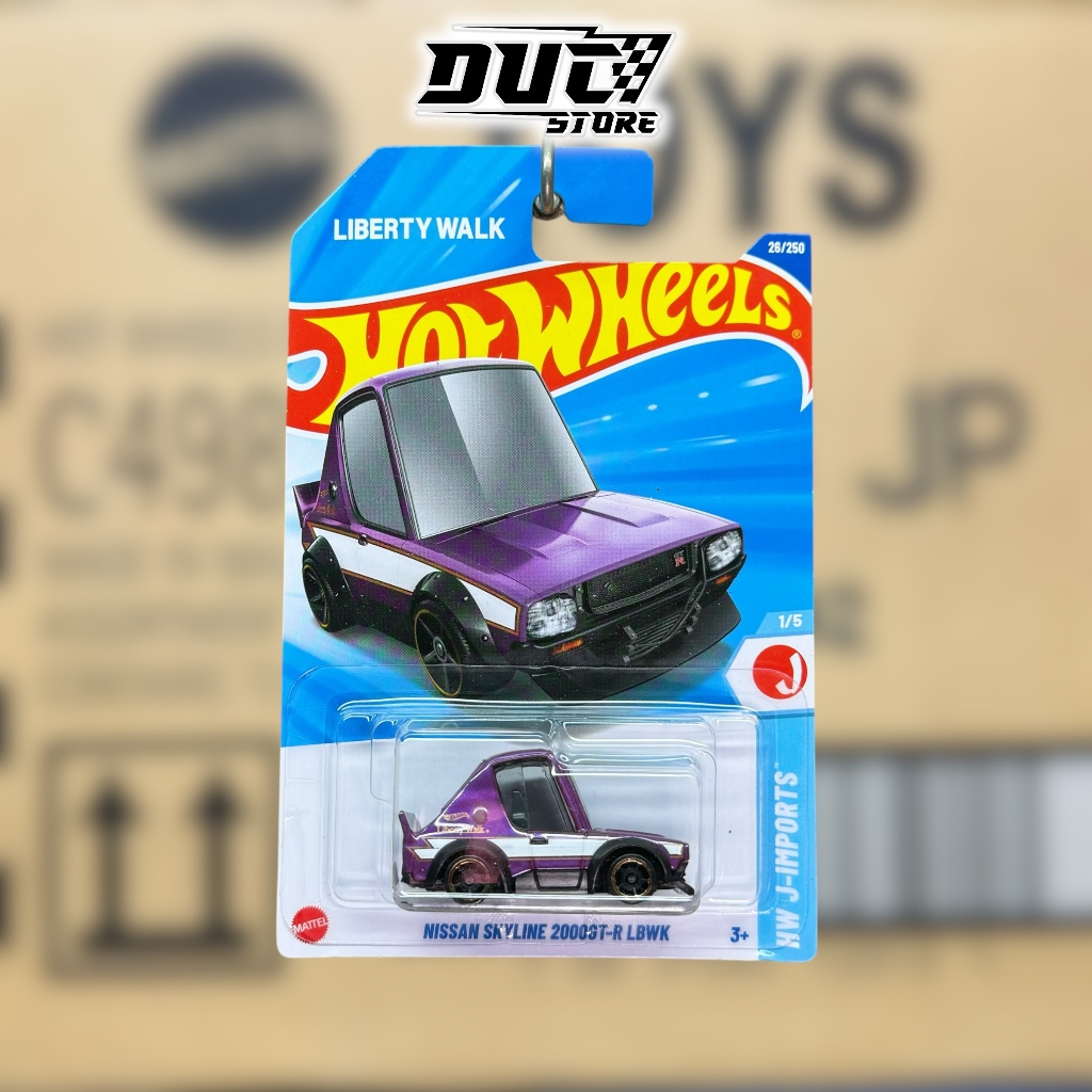 Ducstore Xe mô hình HYW79 Hot Wheels Nissan Skyline 2000GT-R LBWK - basic A case 2025