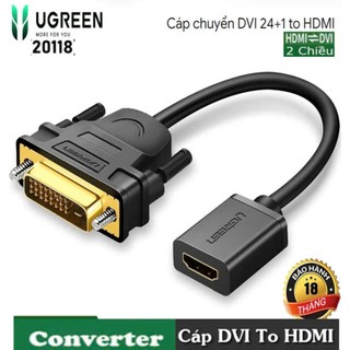 Cáp chuyển đổi dvi 24+1 to hdmi ugreen ug 20118