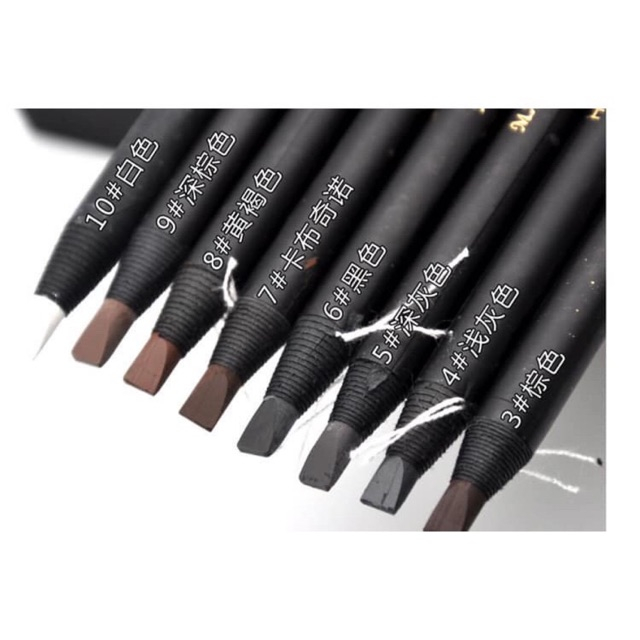 Chì xé kẻ mày  cứng xịn chống nước  phẩy sợi - Haozhuang Make Up  Eyebrow Pencil