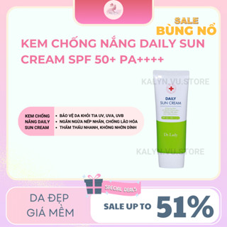 Kem chống nắng  Nâng tone kiềm dầu, bảo vệ da, ngăn tia UV Daily Sun Cream 3 trong 1 SPF 50+ PA++++ 60ml