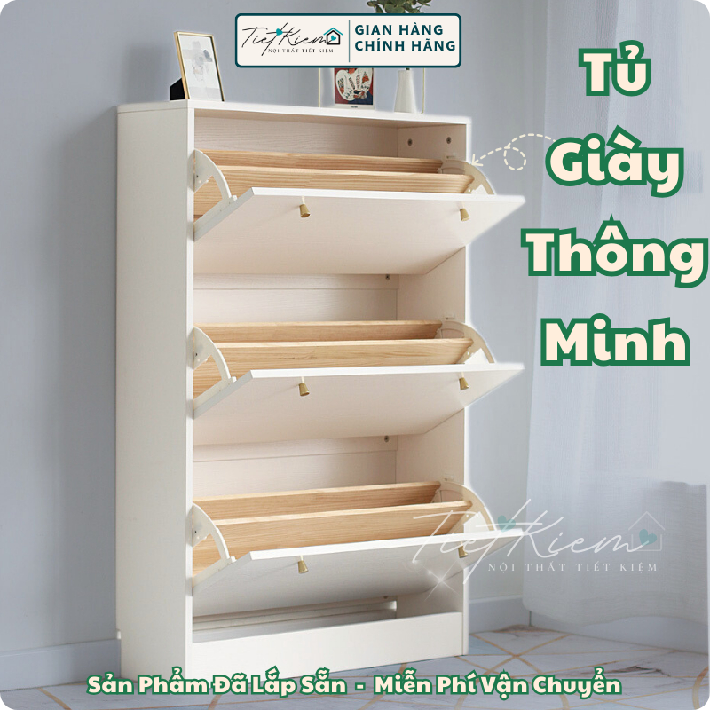 Tủ giầy thông minh đẹp N80cm TG089