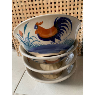 sét 2 tô tượng bông gốm cao lanh