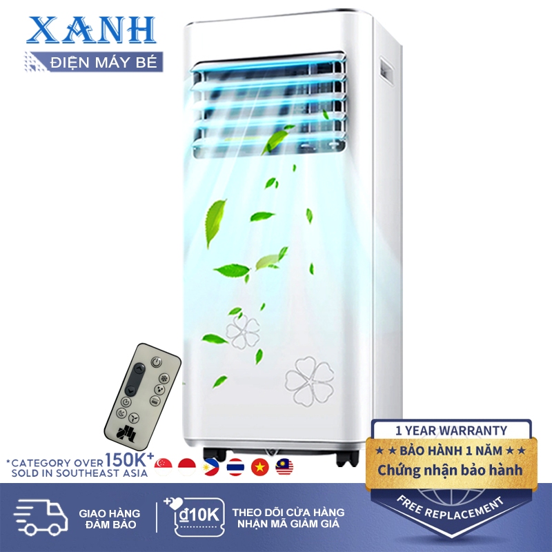 Máy lạnh di động 9000BTU Tích hợp đa năng, tận hưởng trải nghiệm khác biệt Di chuyển tiện lợi, làm lạnh nhanh