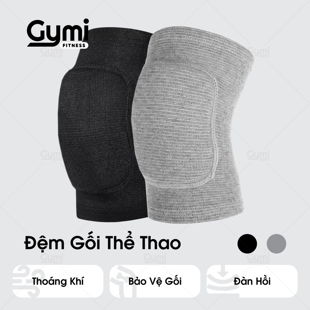 Bó Gối Thể Thao GYMI, Băng Gối Bảo Vệ Khớp Gối Tập Yoga, Gym, Bóng Chuyền, Bóng Đá, Chạy Bộ