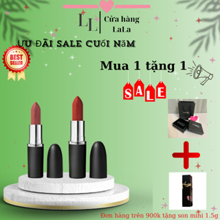 Son môi thỏi lì liquid Locked kiss ink fullsize và bản Retro matte lipstick, LaLa Color