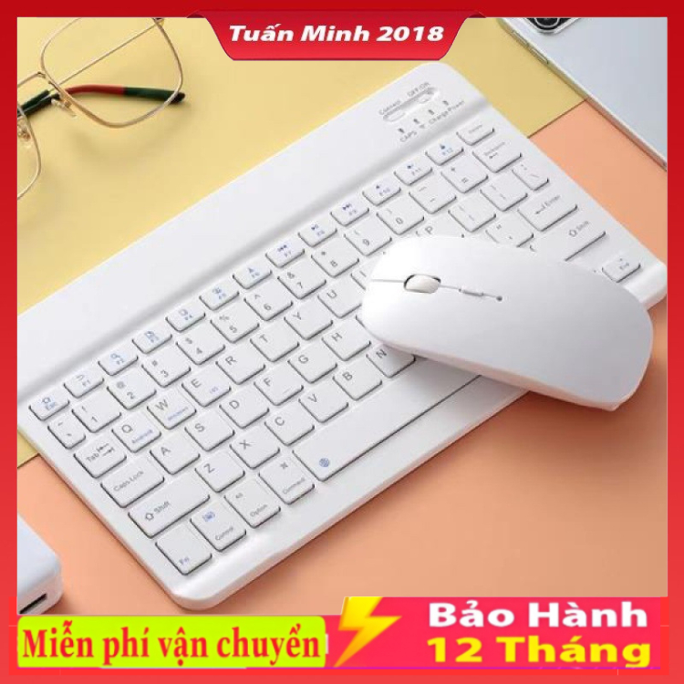 Bàn phím và chuột không dây Màu Macaron
