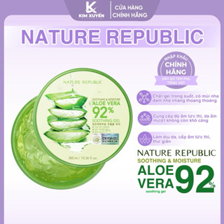 Gel Dưỡng Ẩm Nature Republic Chiết Xuất Lô Hội (300ml)