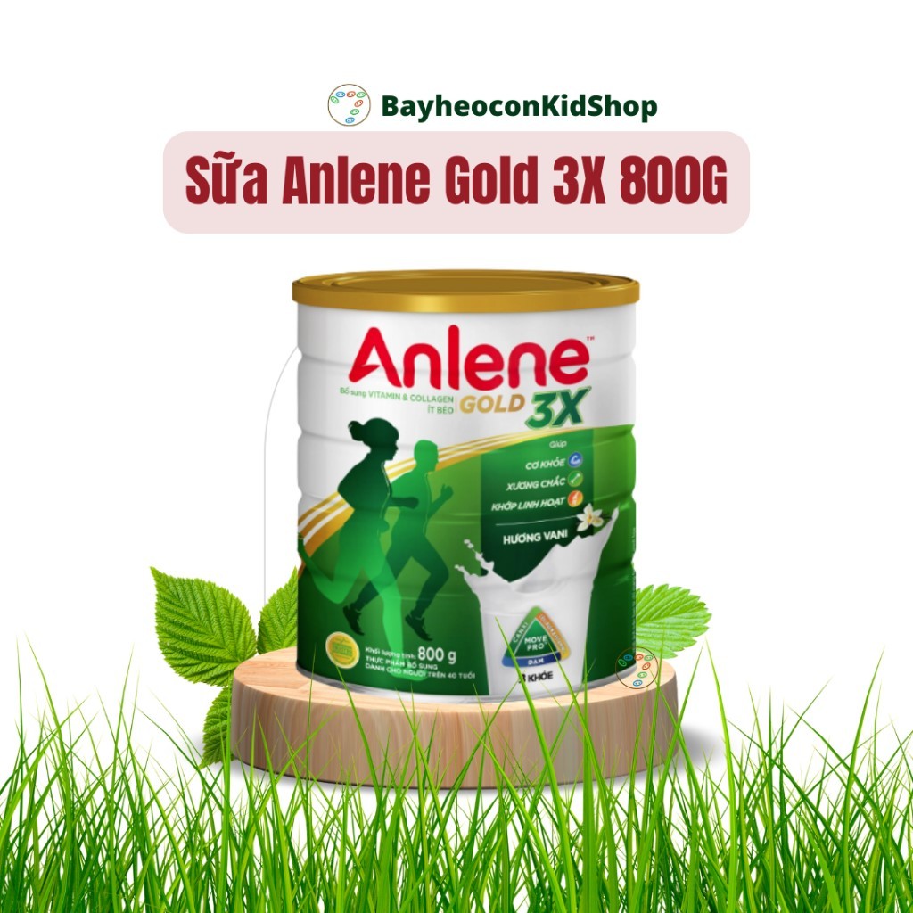 [Mẫu mới - Anlene 800g] Sữa Bột Anlene Hương Vani Dành Cho Người Từ 30 Tuổi Trở Lên