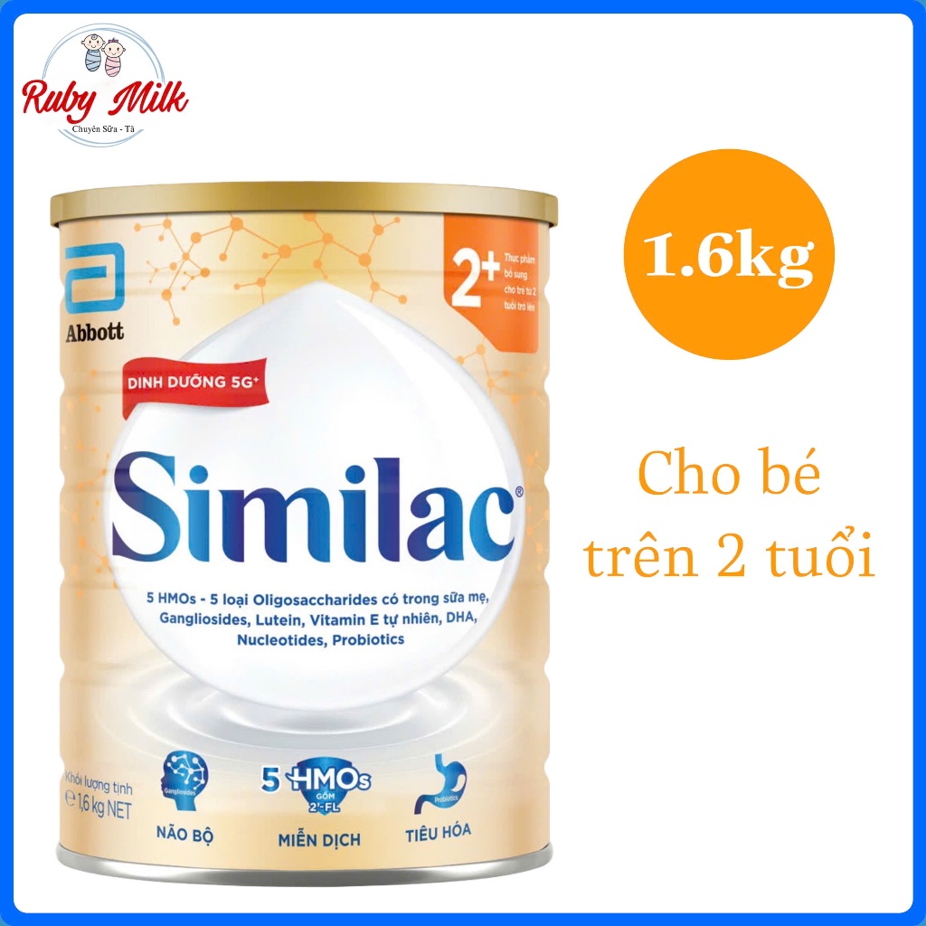[Date 8.2026] Sữa Bột Similac 5G số 2+ Lon 1,6kg (Cho bé trên 2 tuổi)