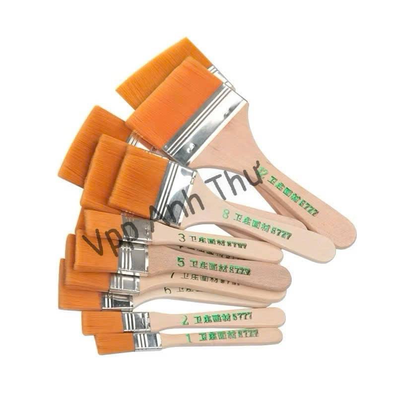 COMBO 5 CỌ BẢN NGANG - CỌ BẢN VÀNG CHỔI VẼ MÀU , SƠN TƯỜNG