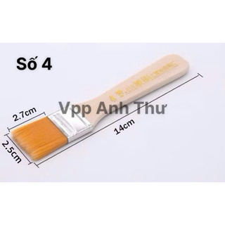 COMBO 5 CỌ BẢN NGANG - CỌ BẢN VÀNG CHỔI VẼ MÀU , SƠN TƯỜNG