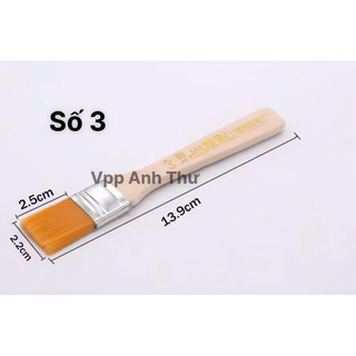 COMBO 5 CỌ BẢN NGANG - CỌ BẢN VÀNG CHỔI VẼ MÀU , SƠN TƯỜNG