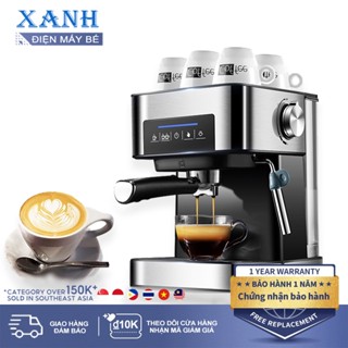 Máy pha cà phê có ống làm nóng đánh sữa màn hình cảm ứng thông minh áp lực cao làm cà phê nồng đậm máy pha chế cà phê in