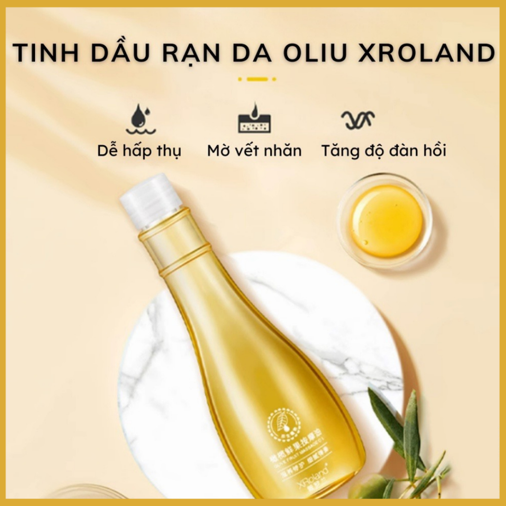 Tinh dầu Oliu Xroland giúp cải thiện rạn da, hỗ trợ da săn chắc đàn hồi cho các mẹ bầu, làm mờ vết nhăn - QUINN BEAUTY