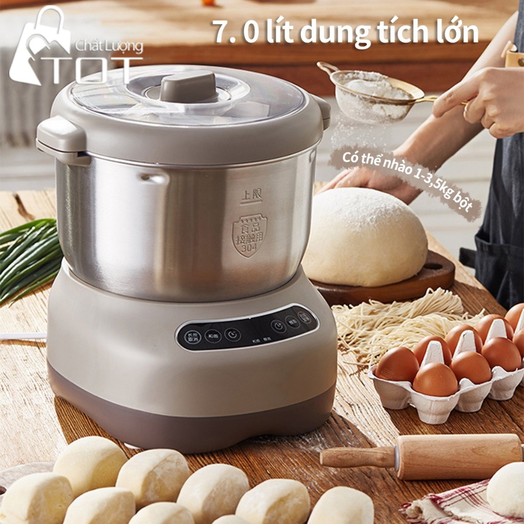 Máy Trộn Bột 7L Inox 304, Ủ Bột, Nhào Bột, Nhồi Bột Nhanh, Công Suất Lớn Chống Dính - EP3504GY