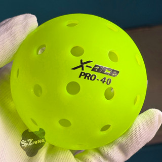 Bóng pickleball chuẩn thi đấu X-ACE PRO 40, loại bóng đúc liền khối, 40 lỗ, 26 gram, đường kính 74mm, độ nảy ổn định, độ