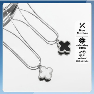  Vòng cổ nam nữ mala mạ bạc titan chống han gỉ thời trang Kuu phong cách Hàn Quốc - Vòng Cổ Mala 