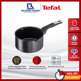 [Hàng chính hãng, Sản xuất tại Pháp] Nồi cán dài/ Quánh Tefal Unlimited 2 miệng rót Size 16cm G2552802