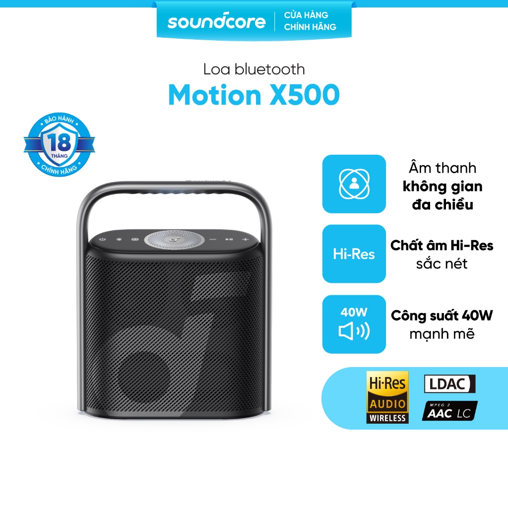 Loa bluetooth soundcore Motion X500 | Chống nước IPX7 | Công suất 40W | BigBuy360 - bigbuy360.vn