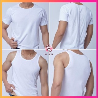 Áo ba lỗ nam thun cotton  - Áo lót nam trắng kiểu dáng khỏe khoắn - thoáng mát - thấm hút mồ hôi