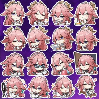 [Genshin Impact] Sticker Yae Miko - Hình dán chibi yae