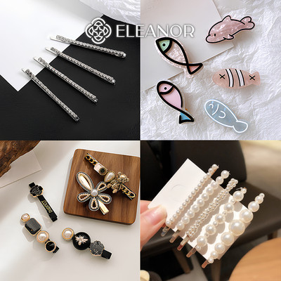 Set kẹp tóc nữ Eleanor Accessories đa dạng kiểu dáng phụ kiện tóc hàn quốc set kẹp tóc mái 8833
