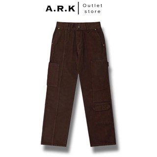 QUẦN KAKI JEAN ỐNG SUÔNG UNISEX (NÂU)