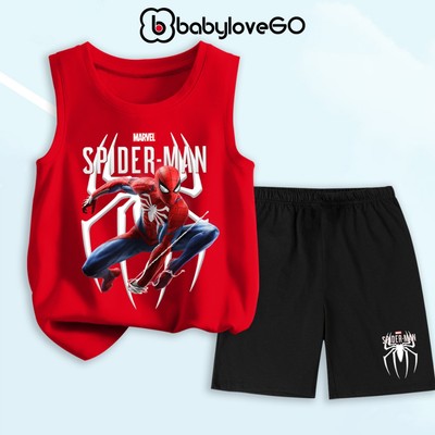 Đồ bộ bé trai BabyloveGO quần áo siêu nhân cho bé chất thun cotton mềm mịn thoáng mát XT-SPM-MV09