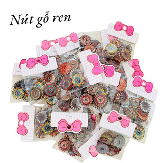 Nút gỗ tròn, nút gỗ ren (Giá 10 cái)