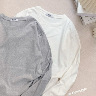 Áo phông nữ DÀI TAY cổ tròn thu đông form rộng chất cotton khô 3158 siêu xinh