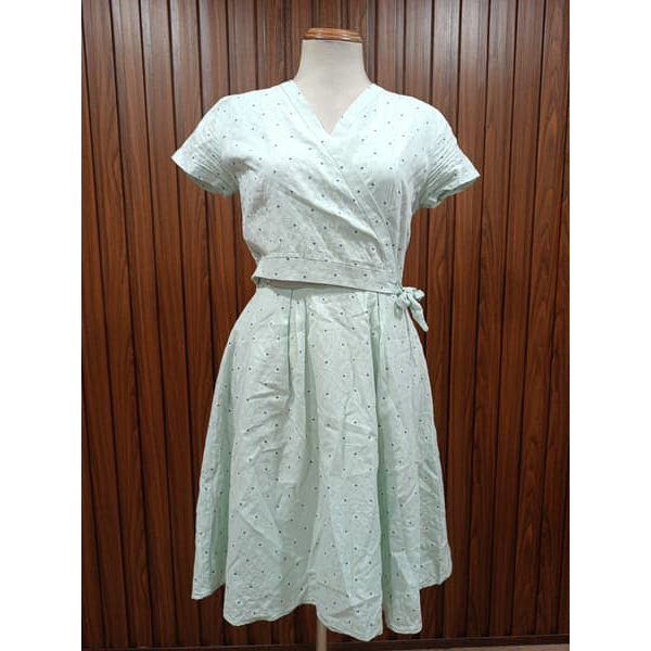 LÉP thanh lý - Đầm eo cột nơ bymo - Size L