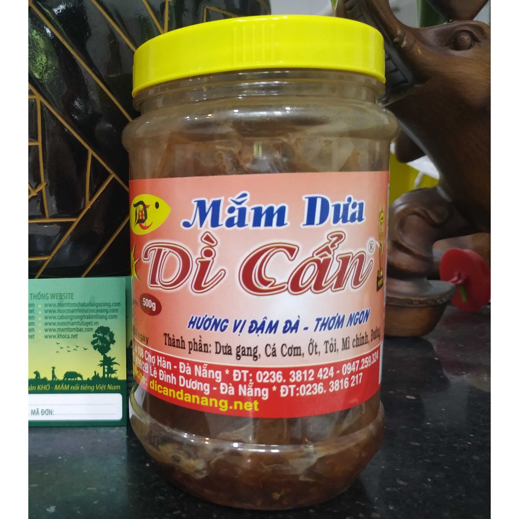 Mắm dưa Dì Cẩn Đà Nẵng