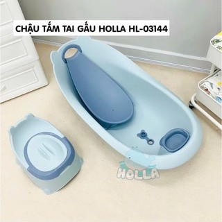 Chậu Tắm Và Chậu Rửa Mặt Nguyên Khối Phi Thuyền Elip Tai Gấu Honper Kèm Ghế Tắm