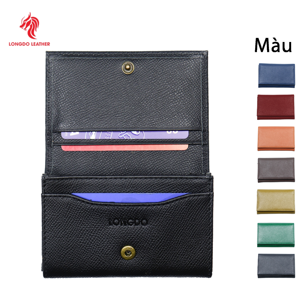 Ví đựng card cao cấp thương hiệu Longdo Leather - C03